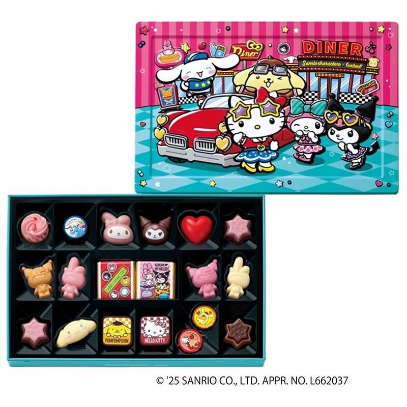 【預購】JN120225 Sanrio 情人節鐵盒朱古力(19粒裝)