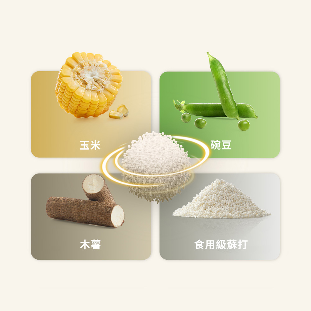 植物混合貓砂2.4kg (4包/箱)