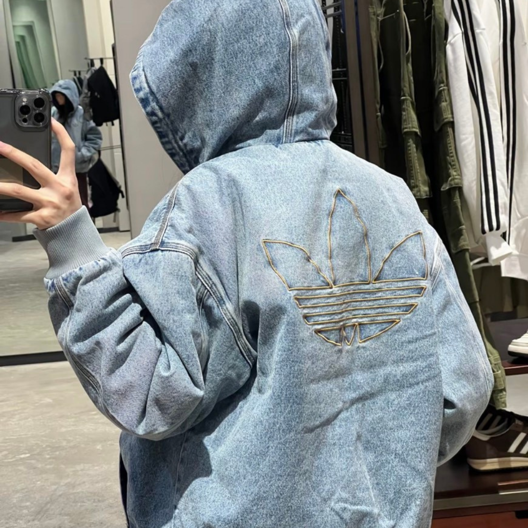 "代購" ADIDAS ORIGINALS 復古牛仔連帽外套