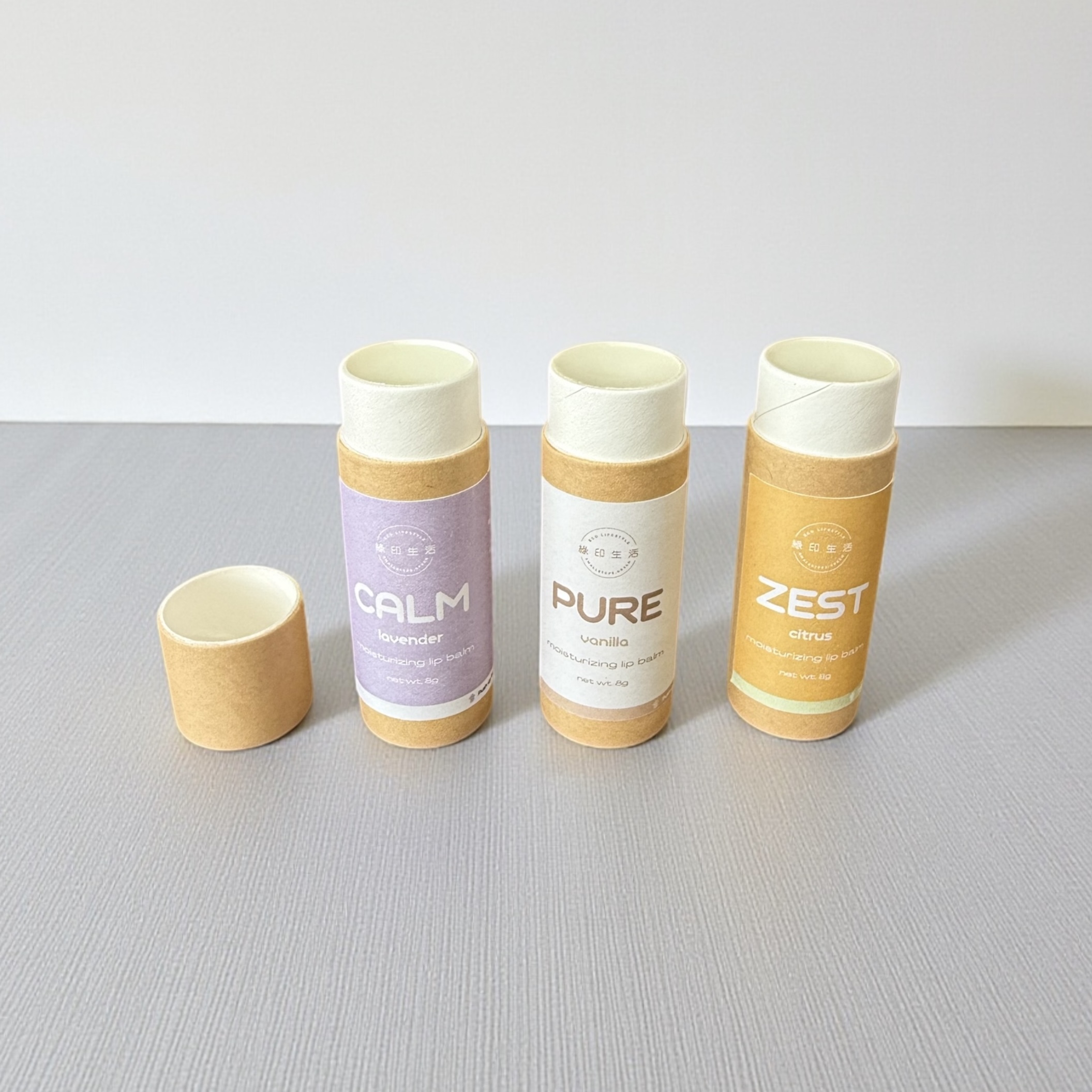 【綠印生活】滋養潤唇膏｜天然保濕 · 紙管護唇膏
