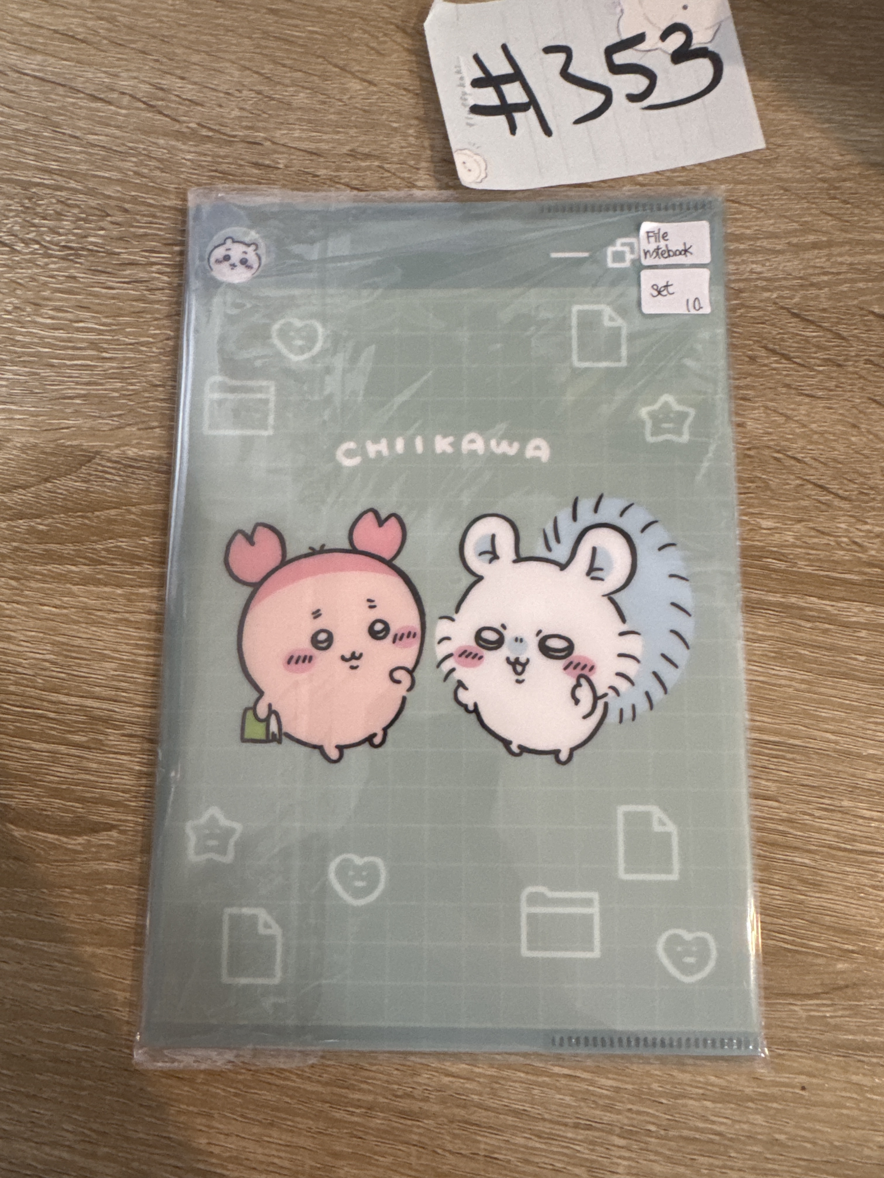 CHIIKAWA 2人 FILE+NOTEBOOK SET (格仔簿)  #353