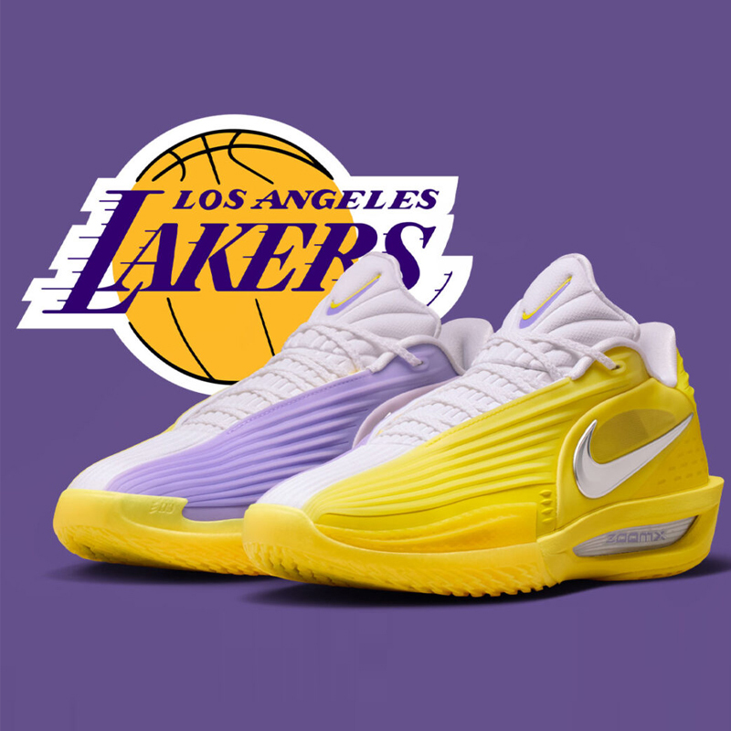 [特價售出無退換] 男鞋 NIKE G.T. CUT 3 TURBO EP 白紫黃 LAKERS 湖人隊 緩震 透氣 支撐 實戰 籃球鞋【HV9919-500】GTCUT