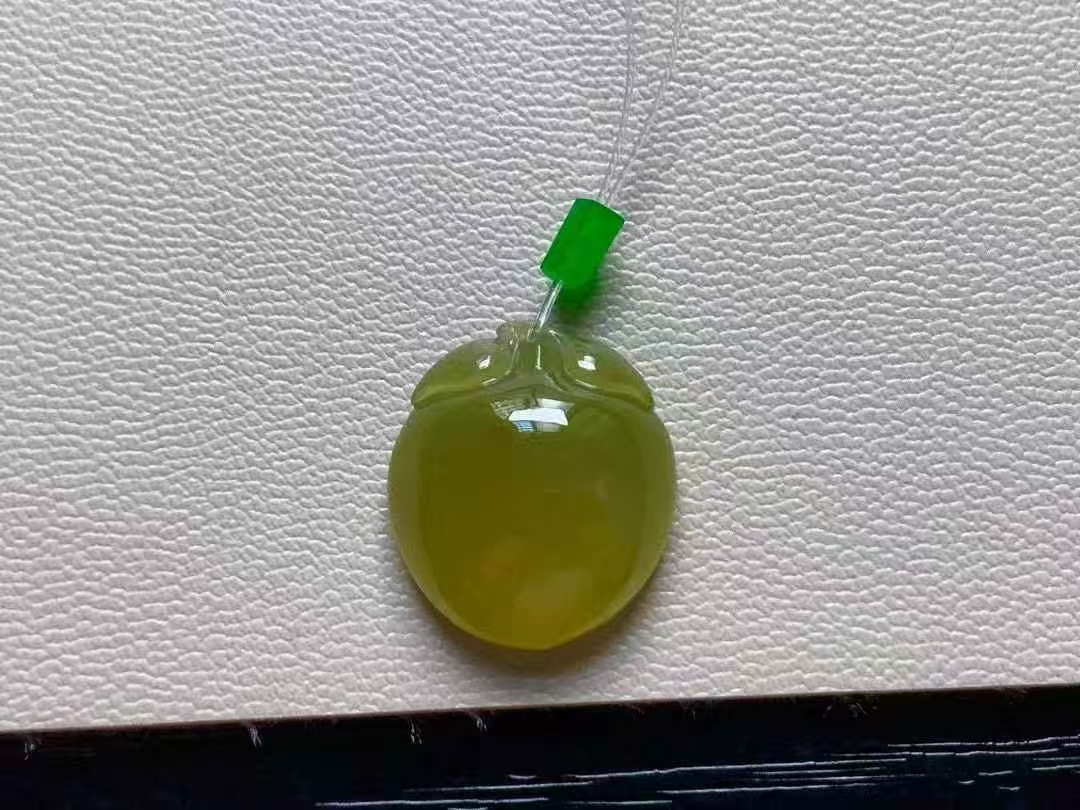 11264013 翡翠高冰黃翡桃子