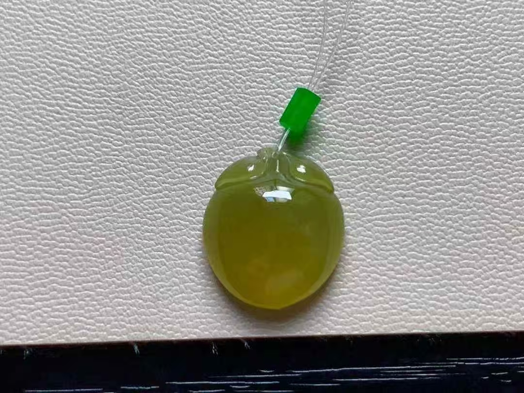 11264013 翡翠高冰黃翡桃子