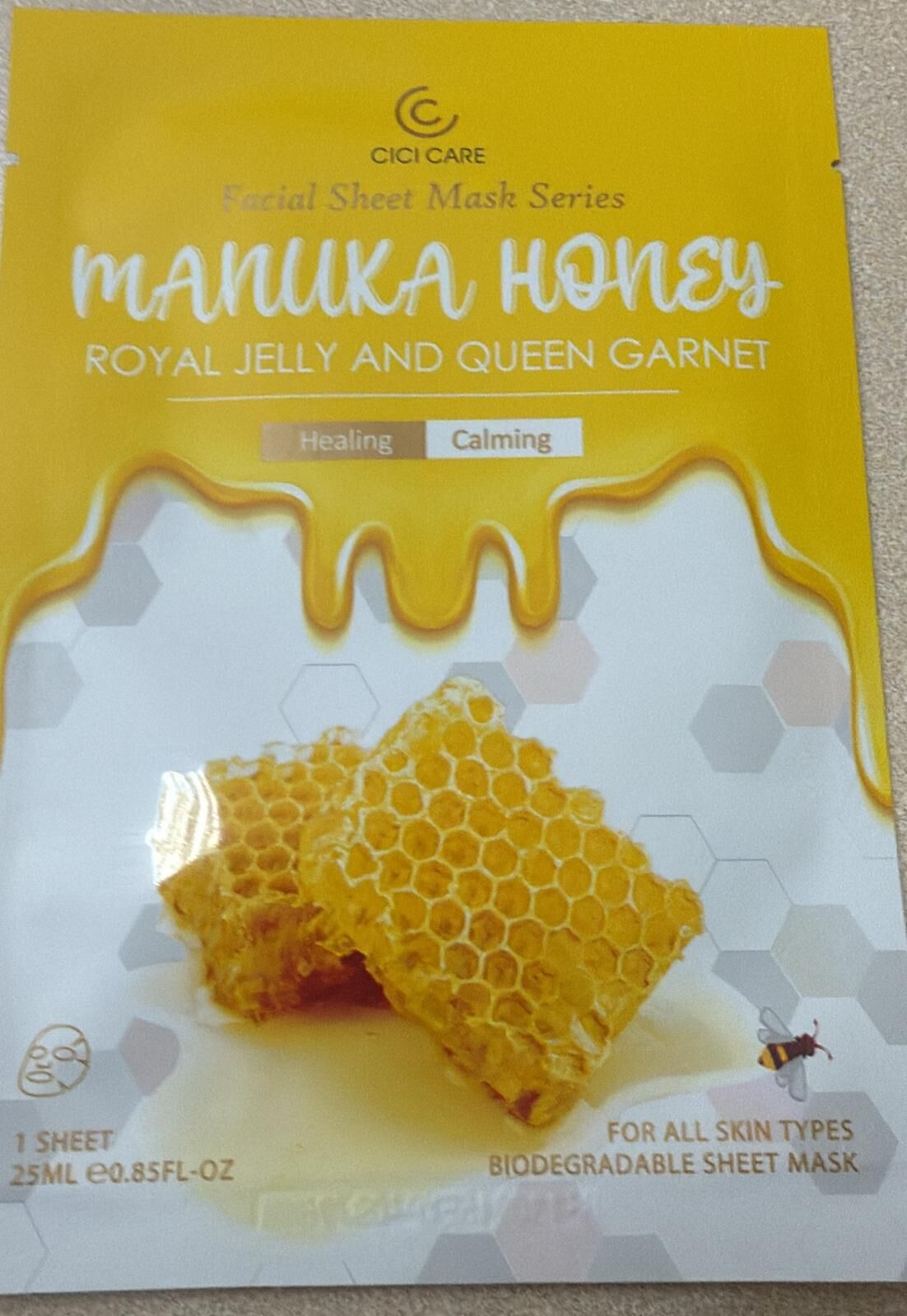 (5435)【現貨】 CICICARE 麥蘆卡蜂蜜 MASK (5片)
