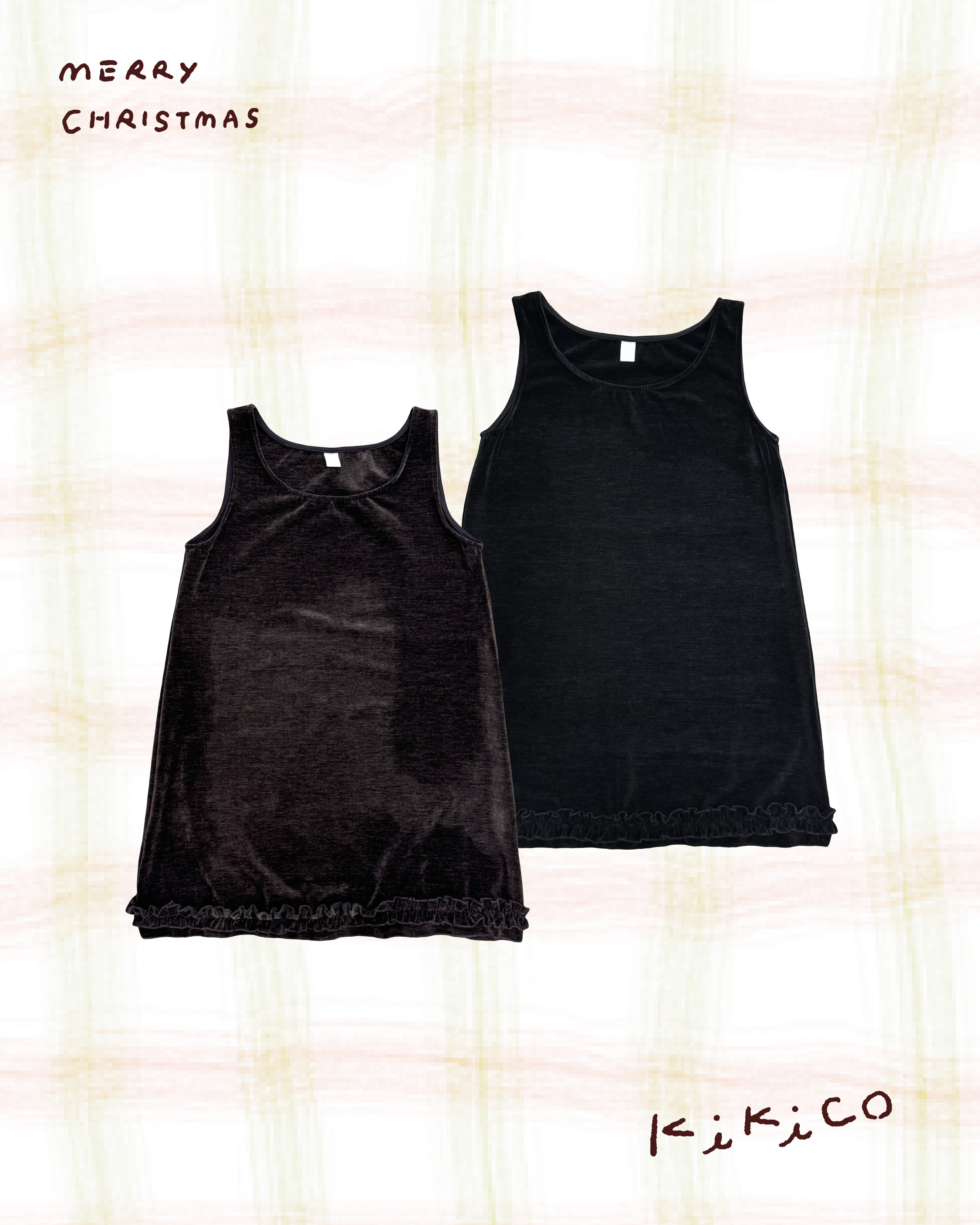 緞面滾邊背心長外搭