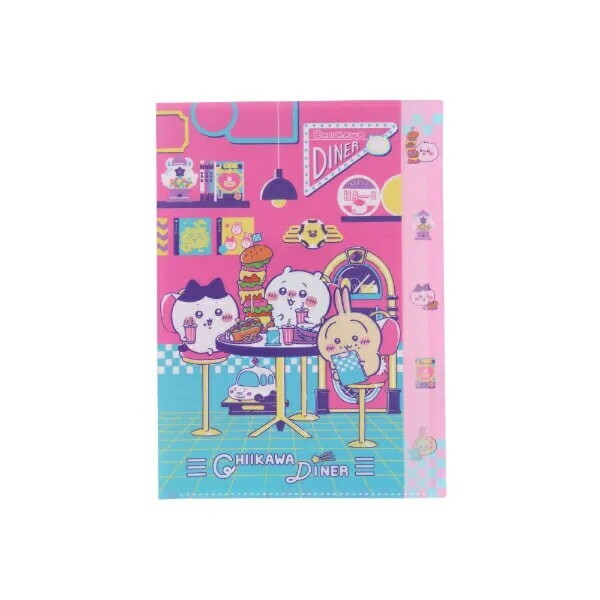 Chiikawa Lunch 5-Piece Die-Cut Clear File
