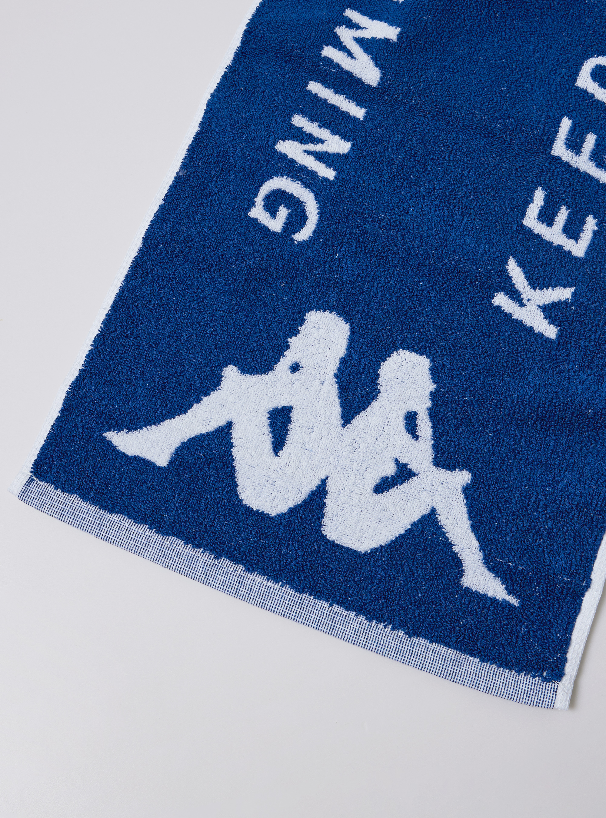 純棉運動長毛巾(藍色LOGO款)