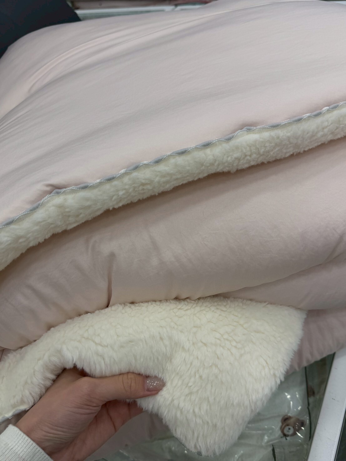 D90刺繡小落葉四季被