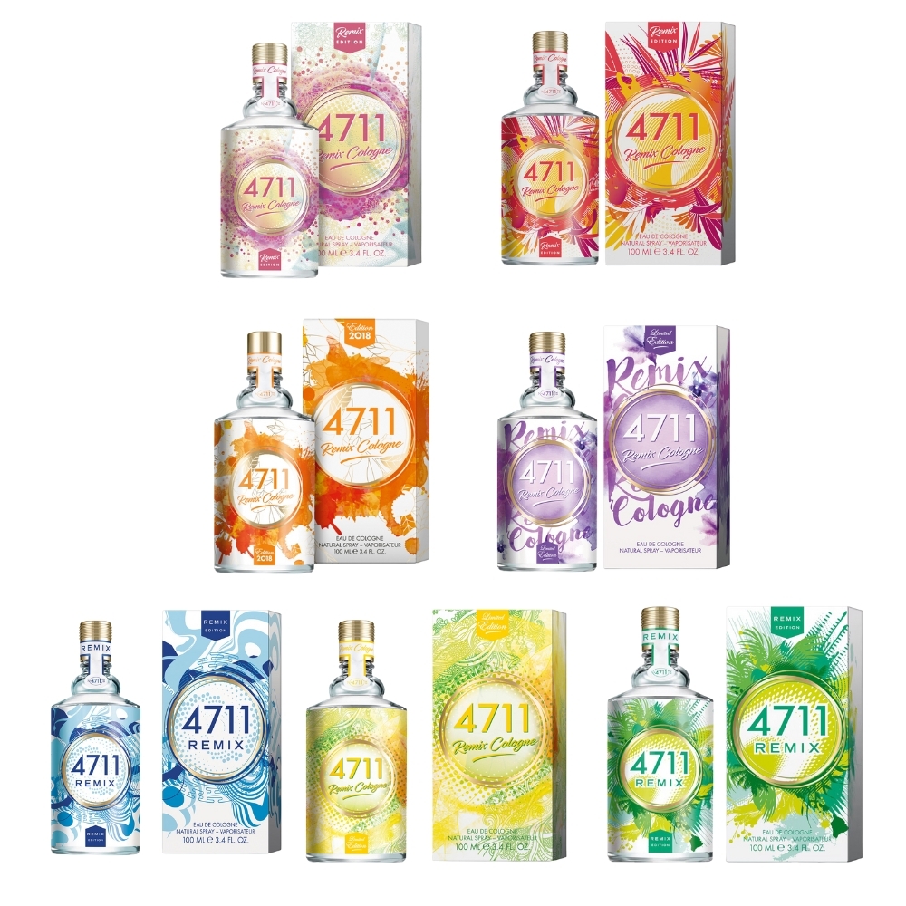 4711科隆之水 Remix Cologne 系列 夏日沁檸/經典橙花/璀璨島嶼/經典橙香/經典綠洲/經典薰衣草/葡萄柚樂園 古龍水 100ml - 任選
