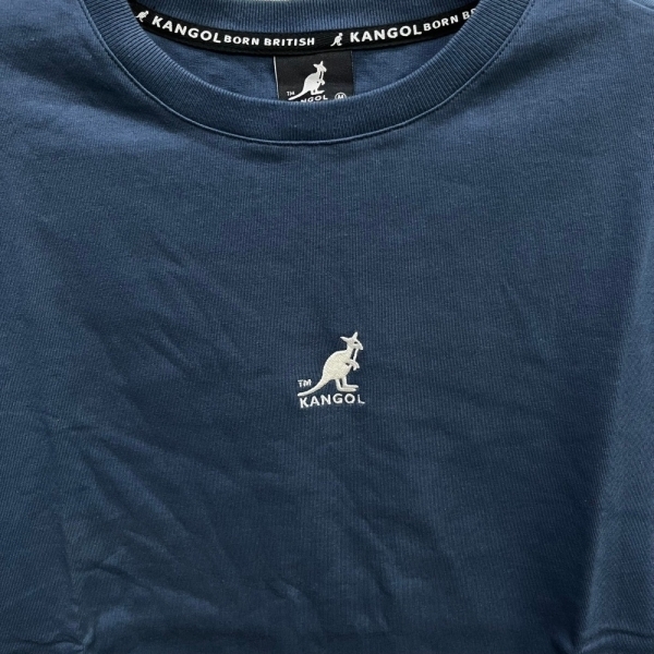 KANGOL 大學T 丈青 刺繡LOGO 長袖 上衣 中性 6055102780