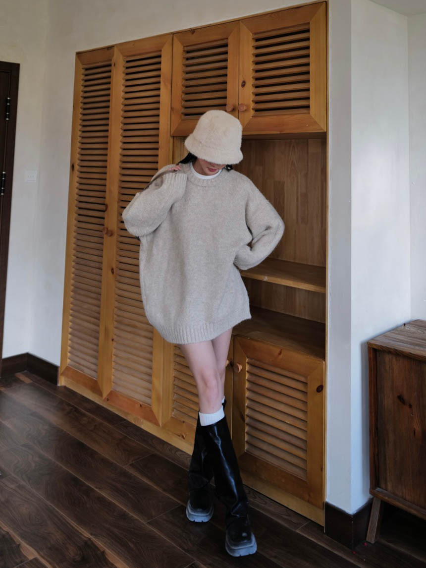 厚實可單穿長版毛衣*5色