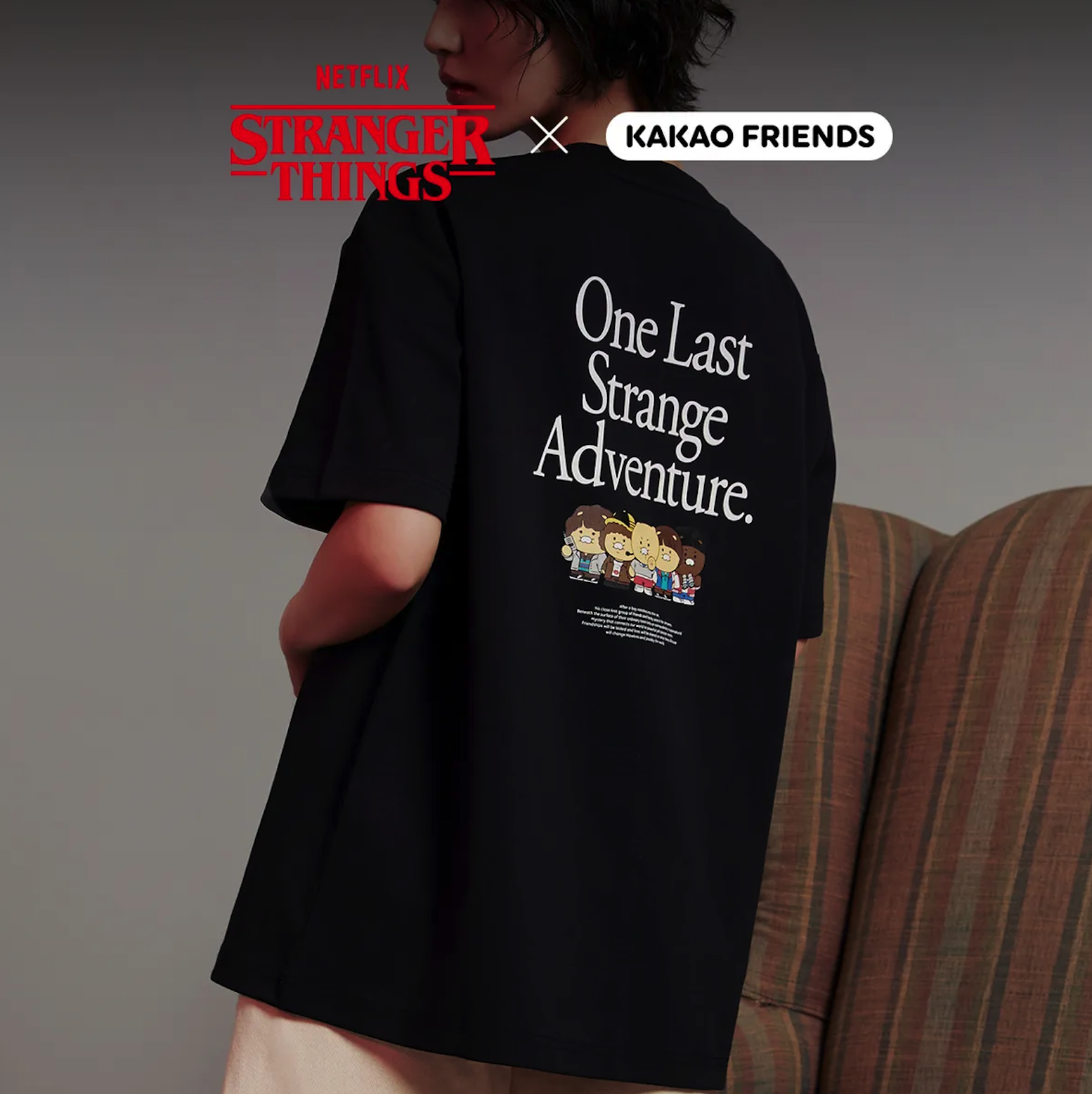 【怪奇物語ＸKakao Friend 聯名早鳥預購優惠🔥 】怪奇物語ＸKakao Friend 霍金斯五人組 短tee 男女可穿