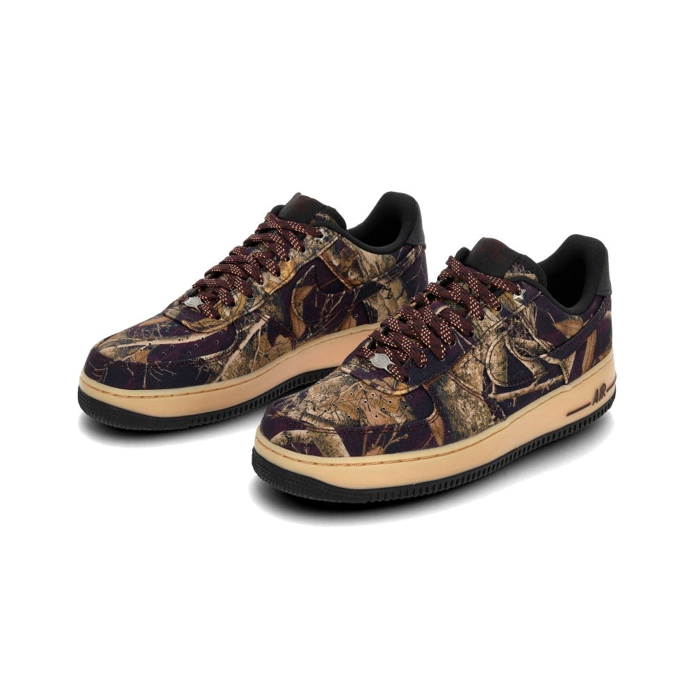 Nike Air Force 1 Realtree 男鞋 黑棕色 迷彩 枯枝 落葉 膠底 休閒鞋 IH1221-900