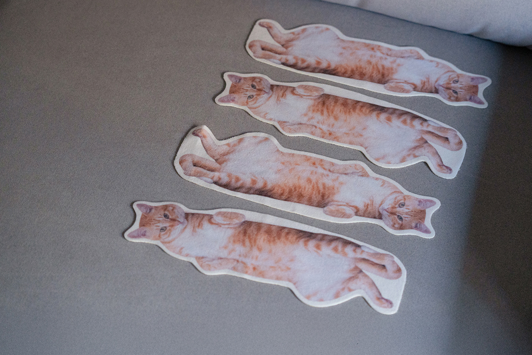 貓咪圖案輕巧攜帶杯套