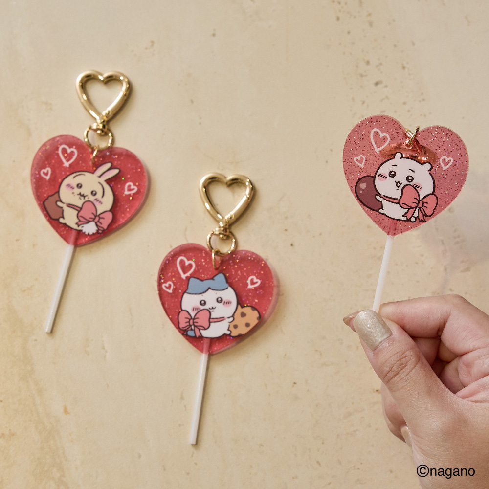 吉伊卡哇 情人節限定壓克力棒棒糖吊飾 [共3款可選擇]
