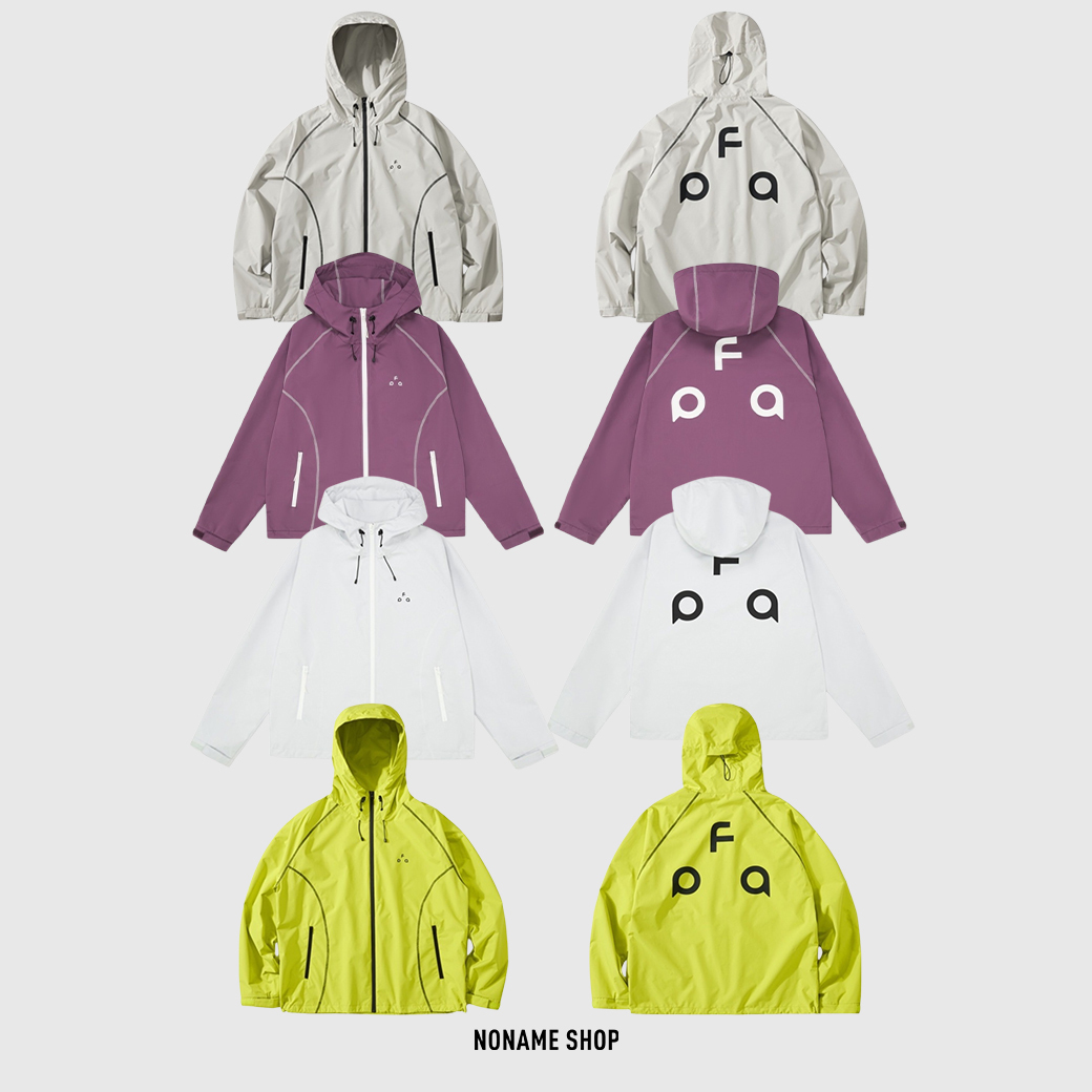 FPA 經典LOGO 撞色 戶外 運動 寬鬆 三防 防風 防水 防汙 衝鋒衣 外套 四色 (男/女款)