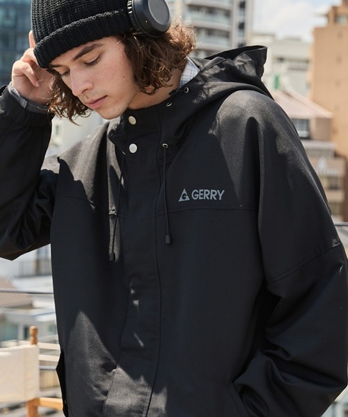 GERRY 美國百年登山品牌 防潑水 Logo 拉鍊 登山 夾克 外套 四色 黑/淺灰/黑灰/棕奶