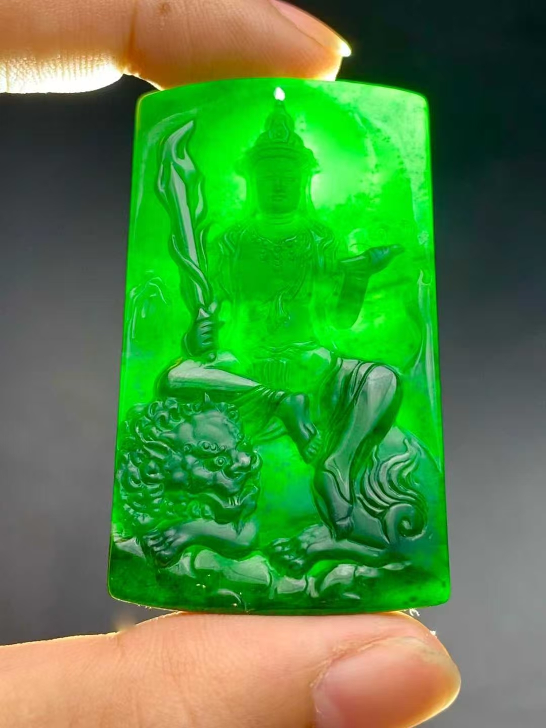 11265950 翡翠墨翠文殊菩薩