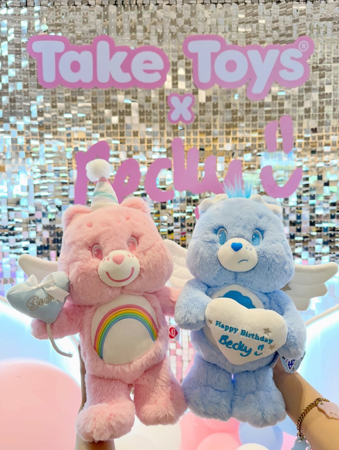 #現貨 🇹🇭泰國限定系列 CARE BEARS 彩虹熊 生日系列 吊飾娃娃