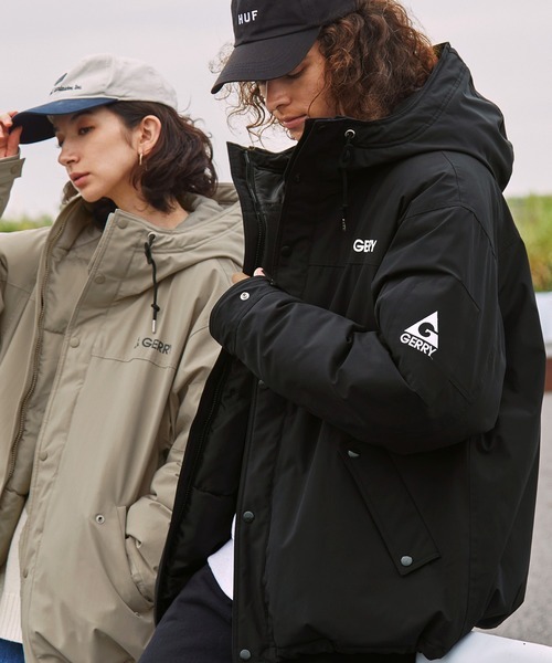 GERRY 美國百年登山品牌  別注款 防風 鋪棉 刺繡Logo 外套 夾克 五色 黑色/象牙白/黑灰/卡其/湖水綠