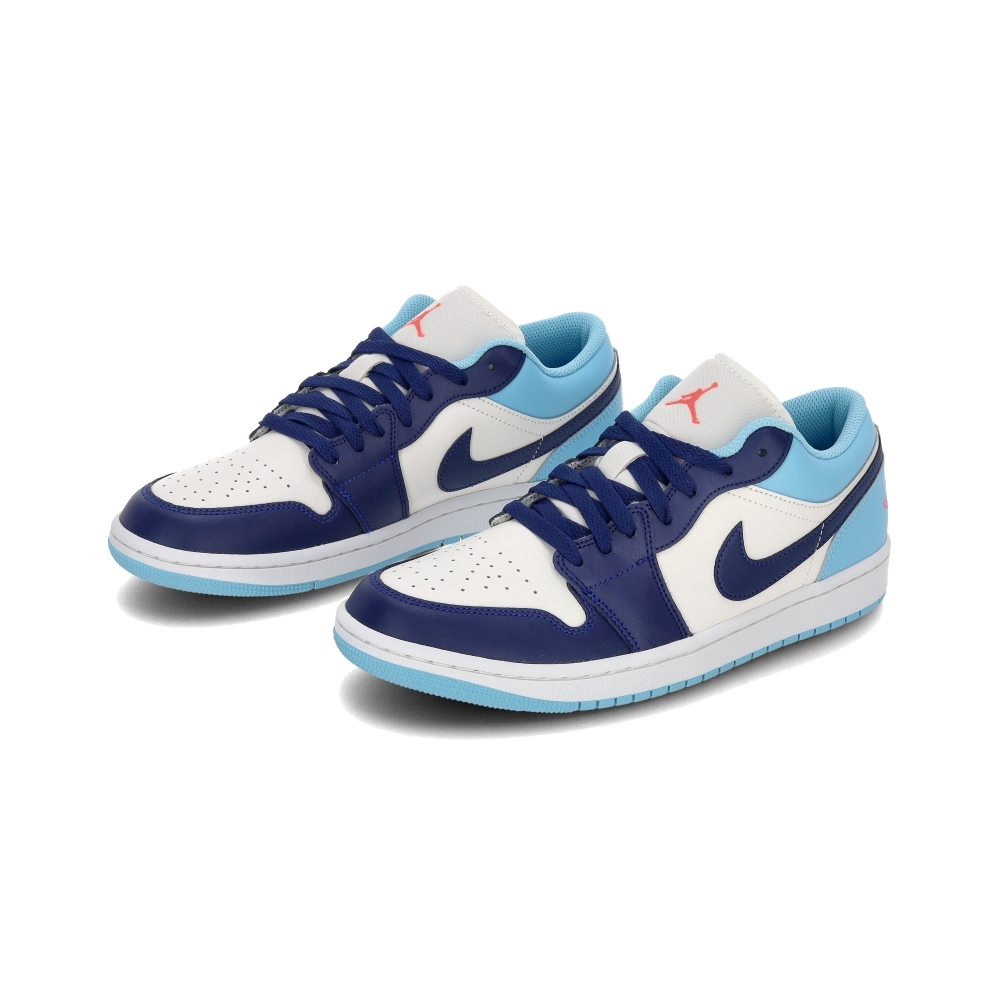 Nike Air Jordan 1 Low 男鞋 藍白色 皮革 喬丹 AJ1 低筒 緩震 休閒鞋 553558-149