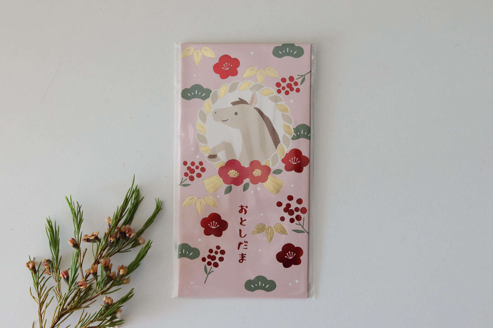 日本 Maruai 2026 馬年 金箔紅包袋