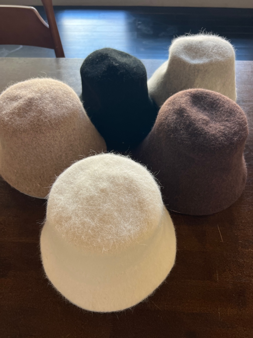 毛呢圓帽*5色