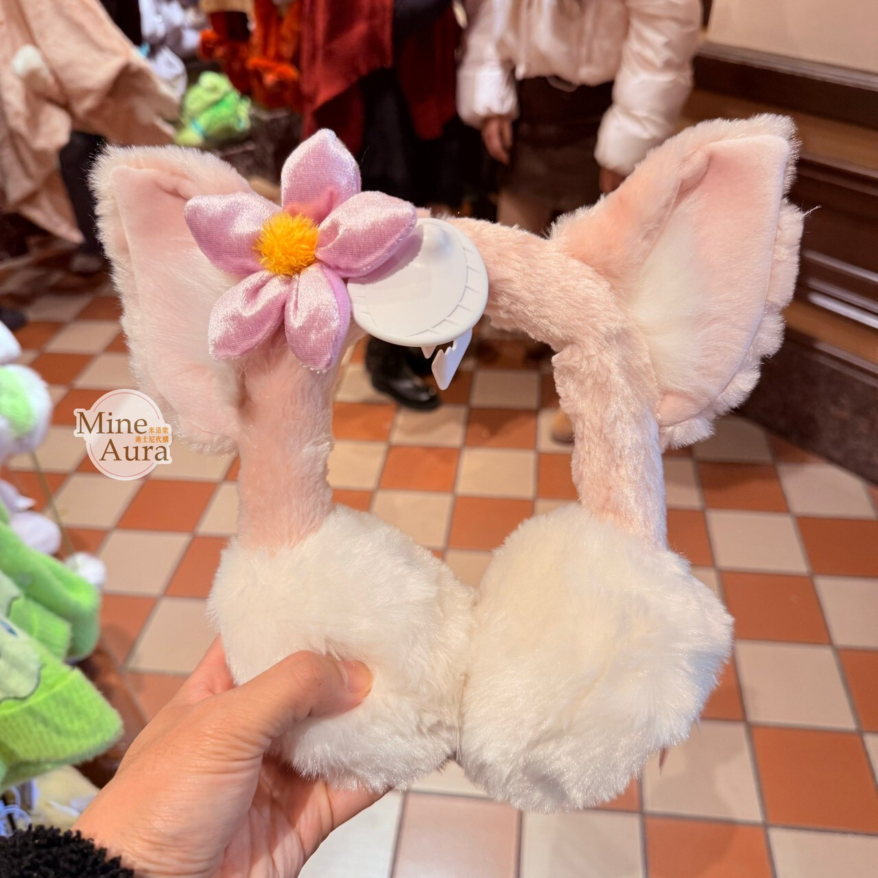 玲娜貝兒 LinaBell 絨毛 立體耳朵造型 保暖 耳罩 -上海迪士尼樂園