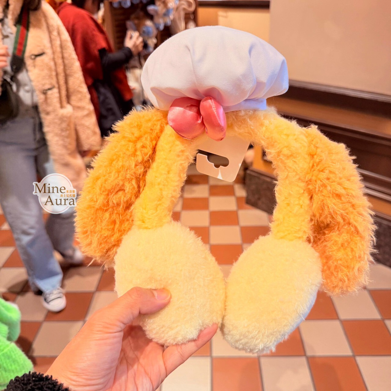 可琦安 餅乾 CookieAnn 絨毛 立體耳朵造型 保暖 耳罩 -上海迪士尼樂園