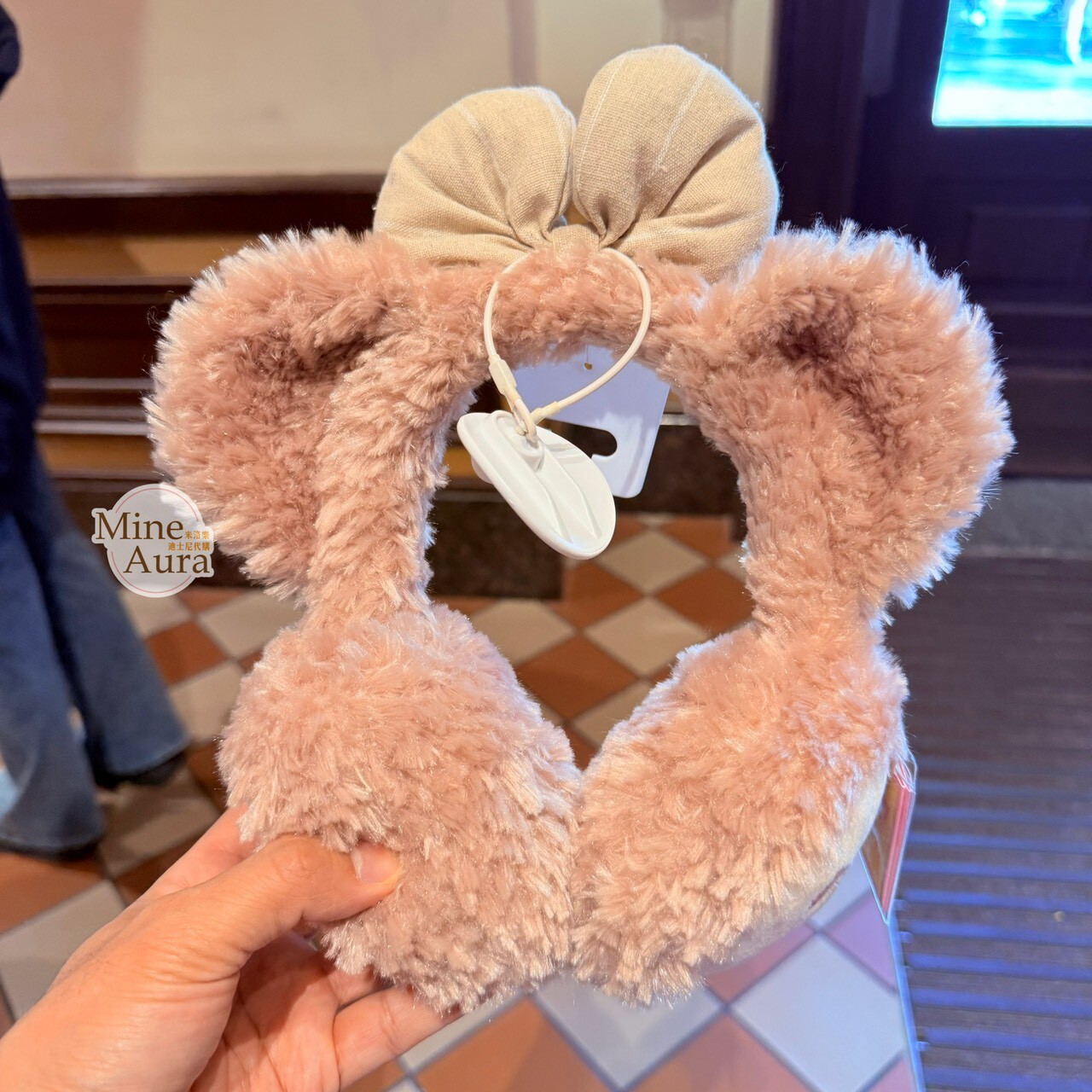 雪莉玫 ShellieMay 絨毛 立體耳朵造型 保暖 耳罩 -上海迪士尼樂園