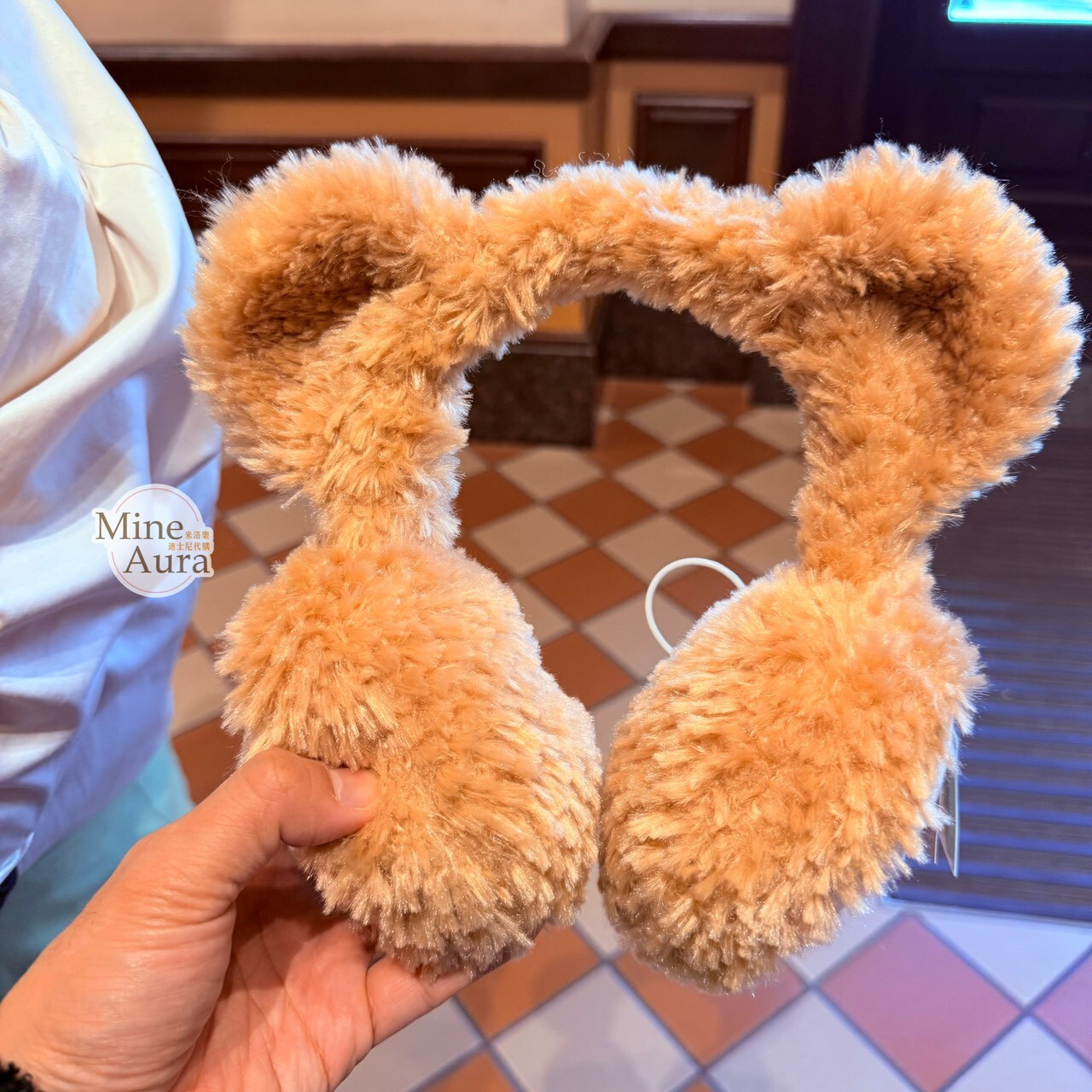 達菲 Duffy 絨毛 立體耳朵造型 保暖 耳罩 -上海迪士尼樂園