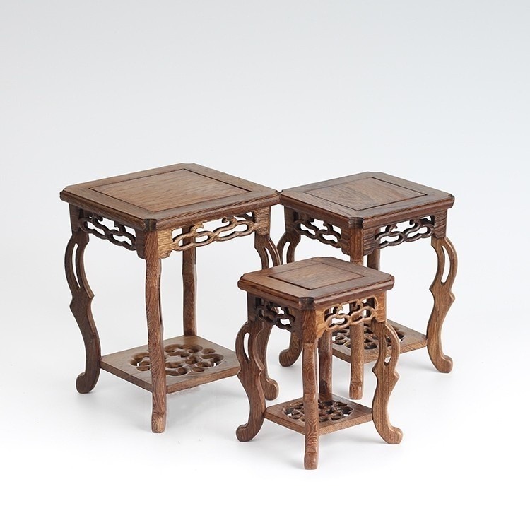 雞翅木窗花高腳架