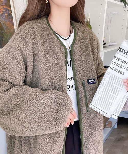 【預購】日本 JaVa X Classical Elf 聯名款 撞色 滾邊 雙面穿 羊羔毛 防風 夾克