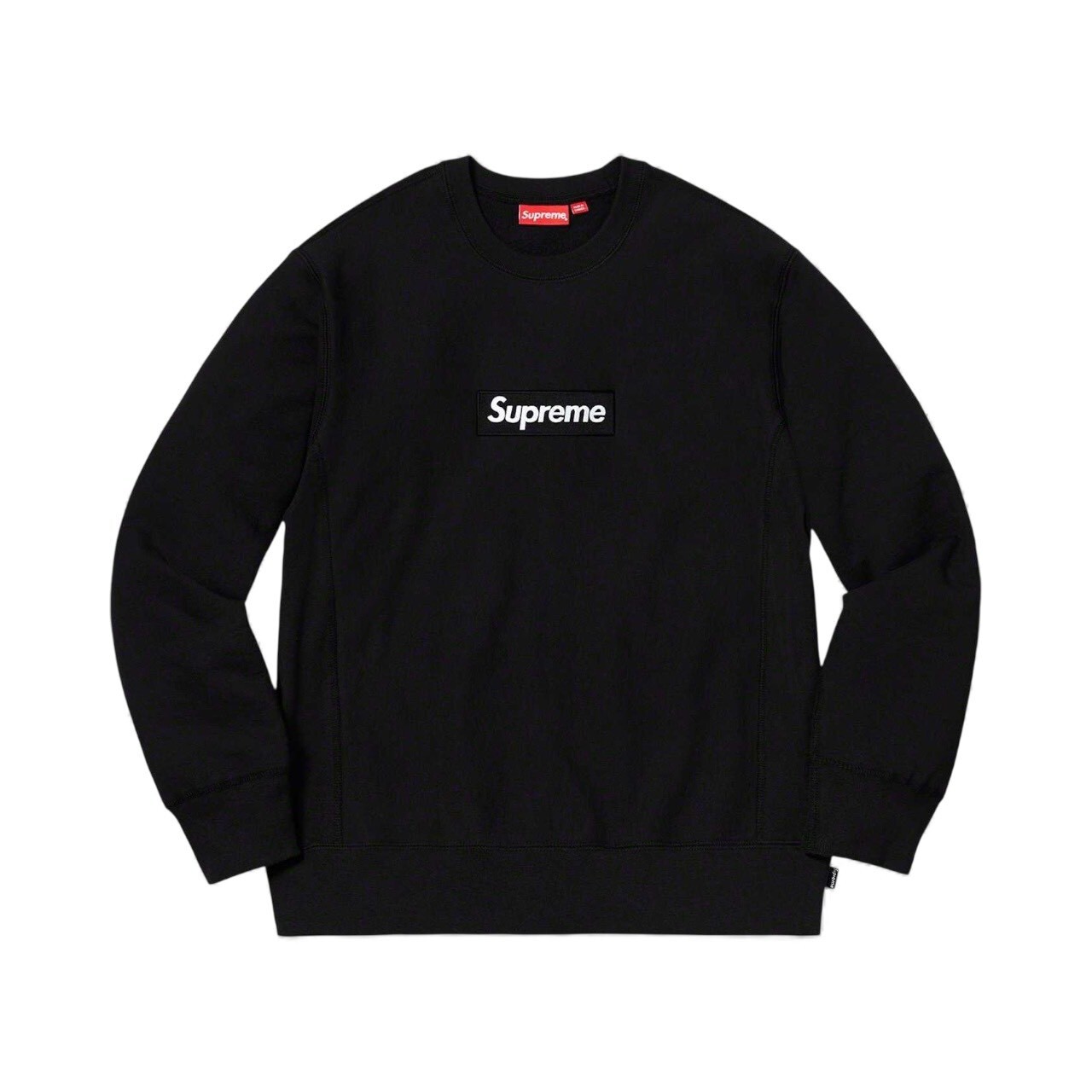 SUPREME 18FW BOX LOGO CREWNECK BLACK / GREEN FULL SIZE