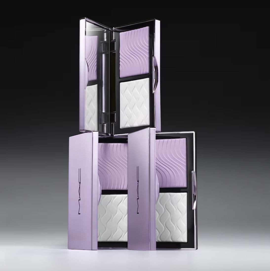 少 量 現 貨丨Mac 專業無瑕雙色定妝蜜粉餅 2g each 紫白粉餅