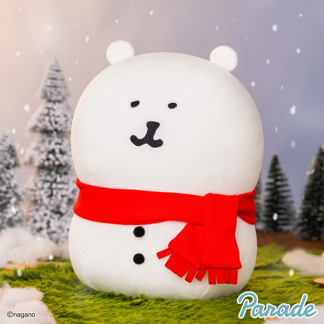 現貨｜Nagano Characters 雪人白熊 27cm年末BIG公仔 12月景品