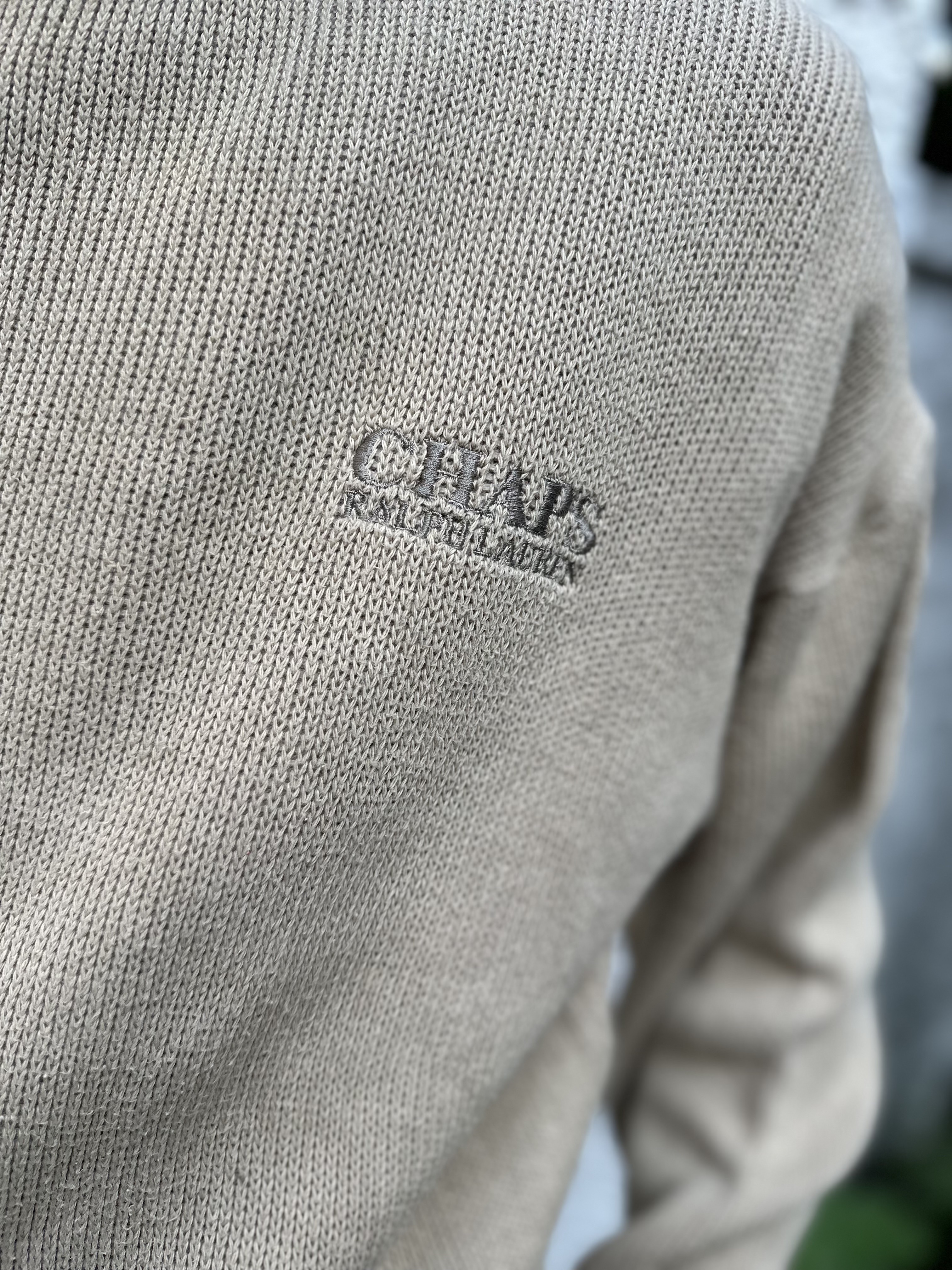 80’s CHAPS RALPH LAUREN Cotton Knit Sweater (Made In Japan)