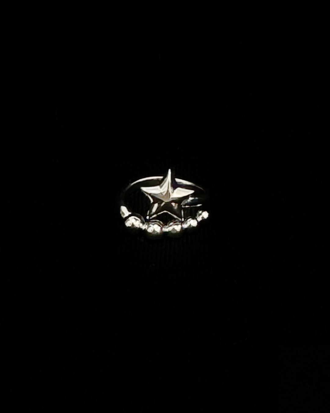 925純銀流星珠珠戒指