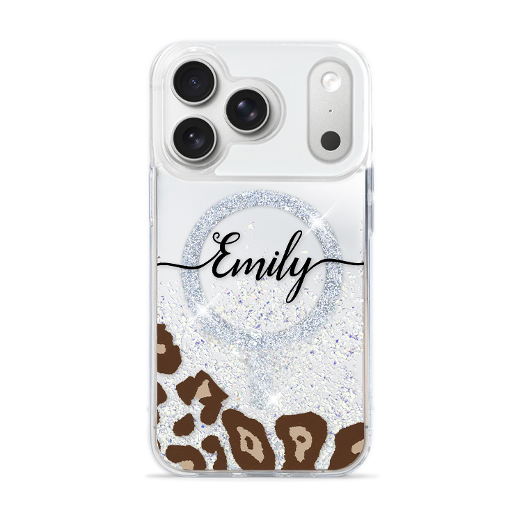 法式豹紋 閃耀鏡面殼 (MagSafe磁吸) - iPhone防摔手機殼