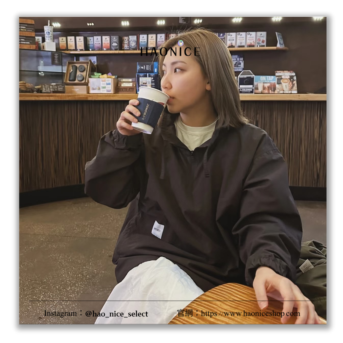 【HAO NICE】日系工裝潮🔥WTAPS 經典標籤logo 立領半拉鏈長袖 外套 風衣 尼龍