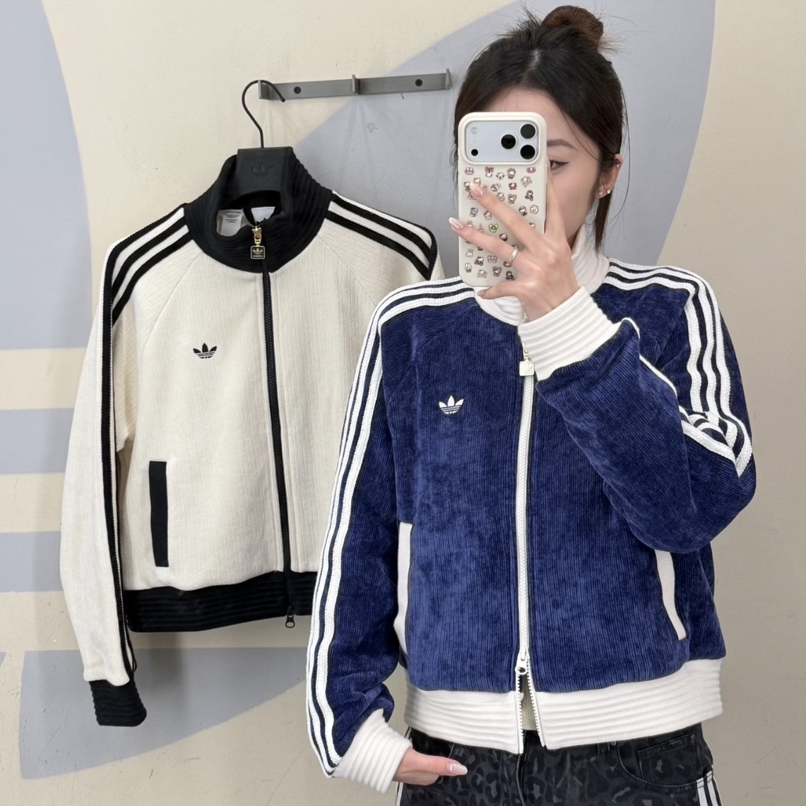 Adidas Originals 短版絲絨立領外套(2colors)