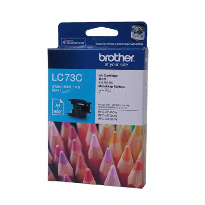 BROTHER LC-73 CYAN INK FOR MFC-J6510DW / J6710DW(101028047)