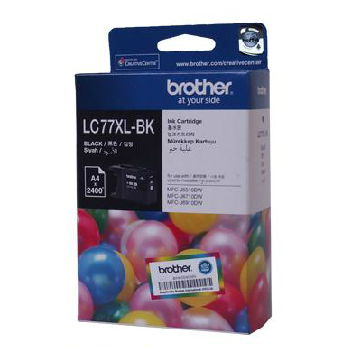 BROTHER LC-77XL BK INK (2.4K) FOR MFC-J6510DW / J6710DW(101028050)