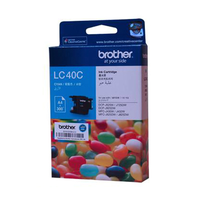 BROTHER LC-40 CYAN INK FOR MFC-J430W, MFC-J625DW, MFC-J825DW(101028055)