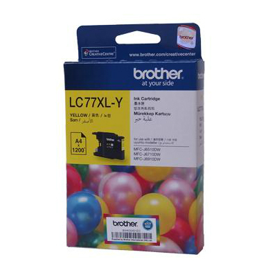 BROTHER LC-77XL Y INK (1.2K) FOR MFC-J6510DW / J6710DW(101028053)
