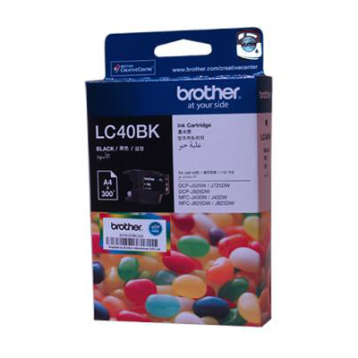 BROTHER LC-40 BK INK FOR MFC-J430W, MFC-J625DW, MFC-J825DW(101028054)