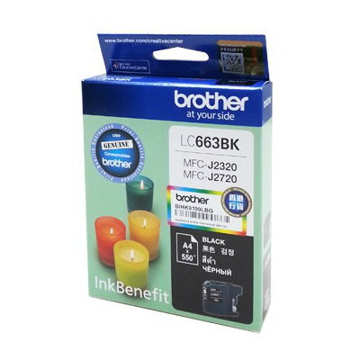 BROTHER LC-663BK INK FOR MFC-J2320 , J2720(101028083)