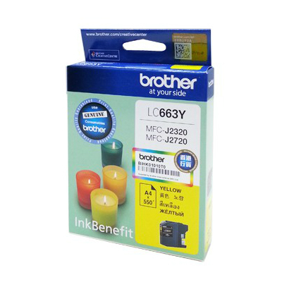 BROTHER LC-663Y INK FOR MFC-J2320 , J2720(101028086)