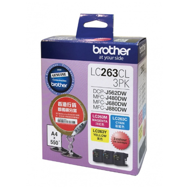 BROTHER LC-263 CL (3PK)  INK(101028100)